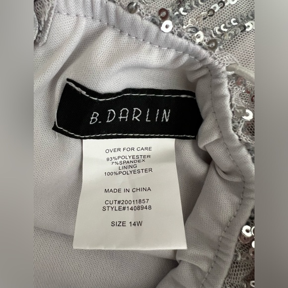 B10 B.Darling Formal Dress Size 14W. - Picture 8 of 16